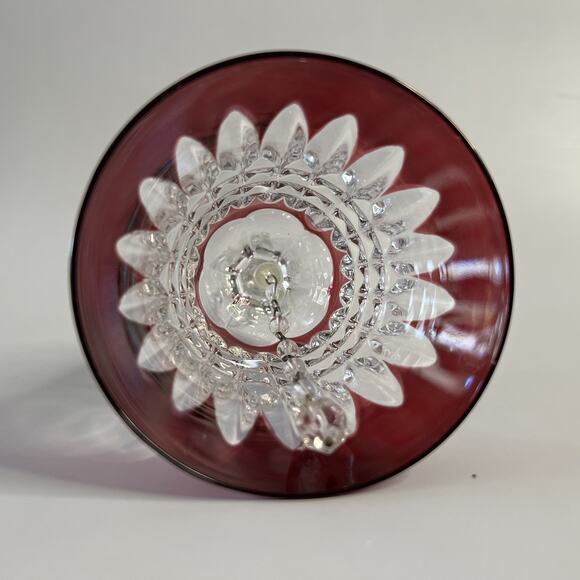 2 (Two) Vintage Cut Crystal Bells-Bleikristall Ruby Glass+Princess House - Picture 5 of 8